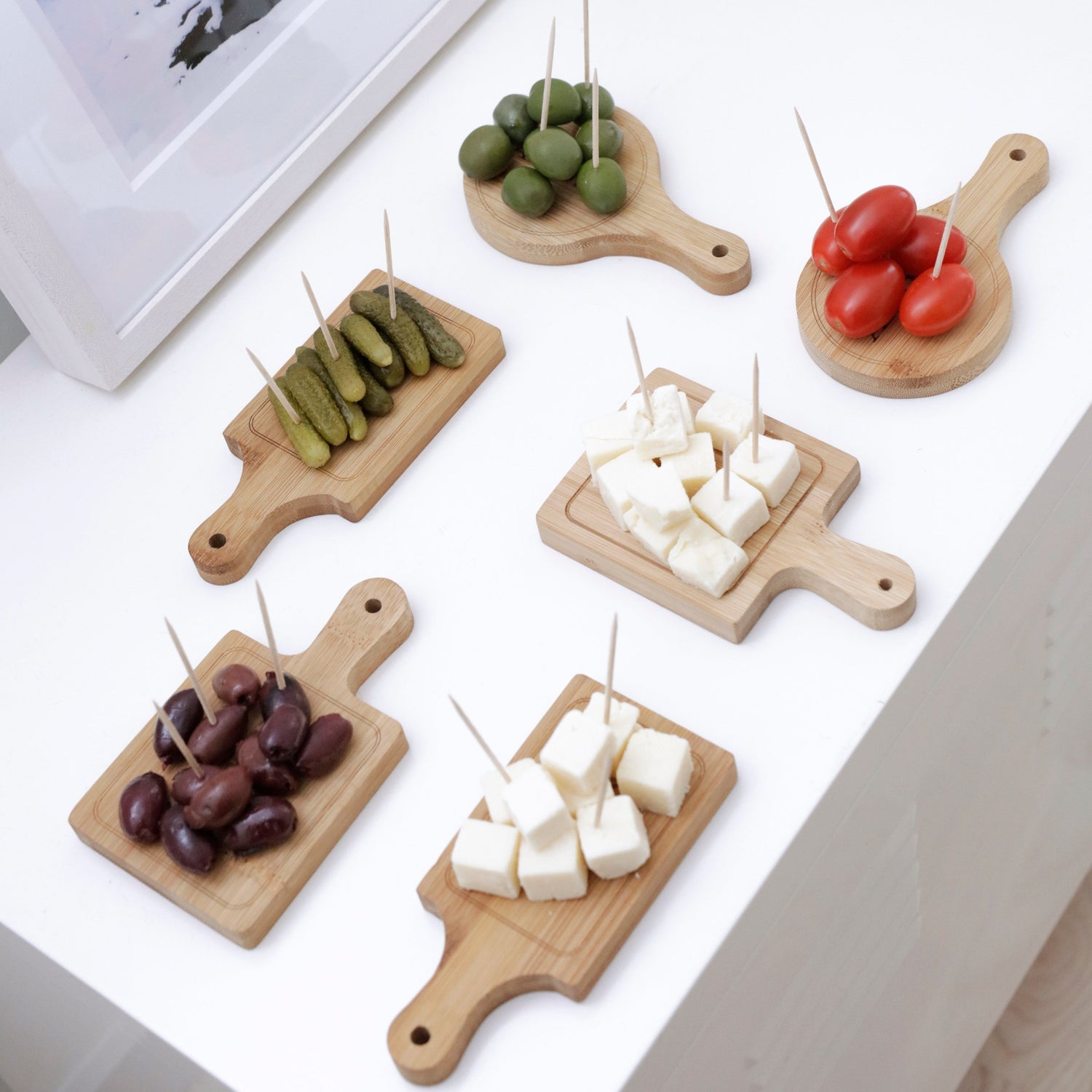 Mini plateaux de service