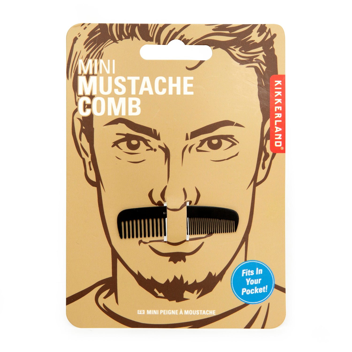 Mini Mustache Comb