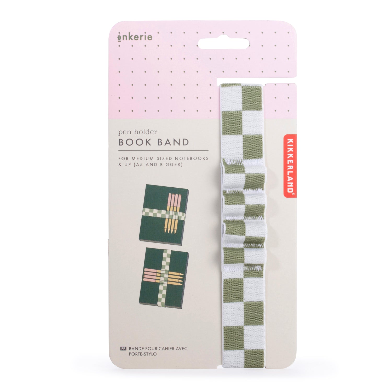 Inkerie Green Pen Holder Book Band