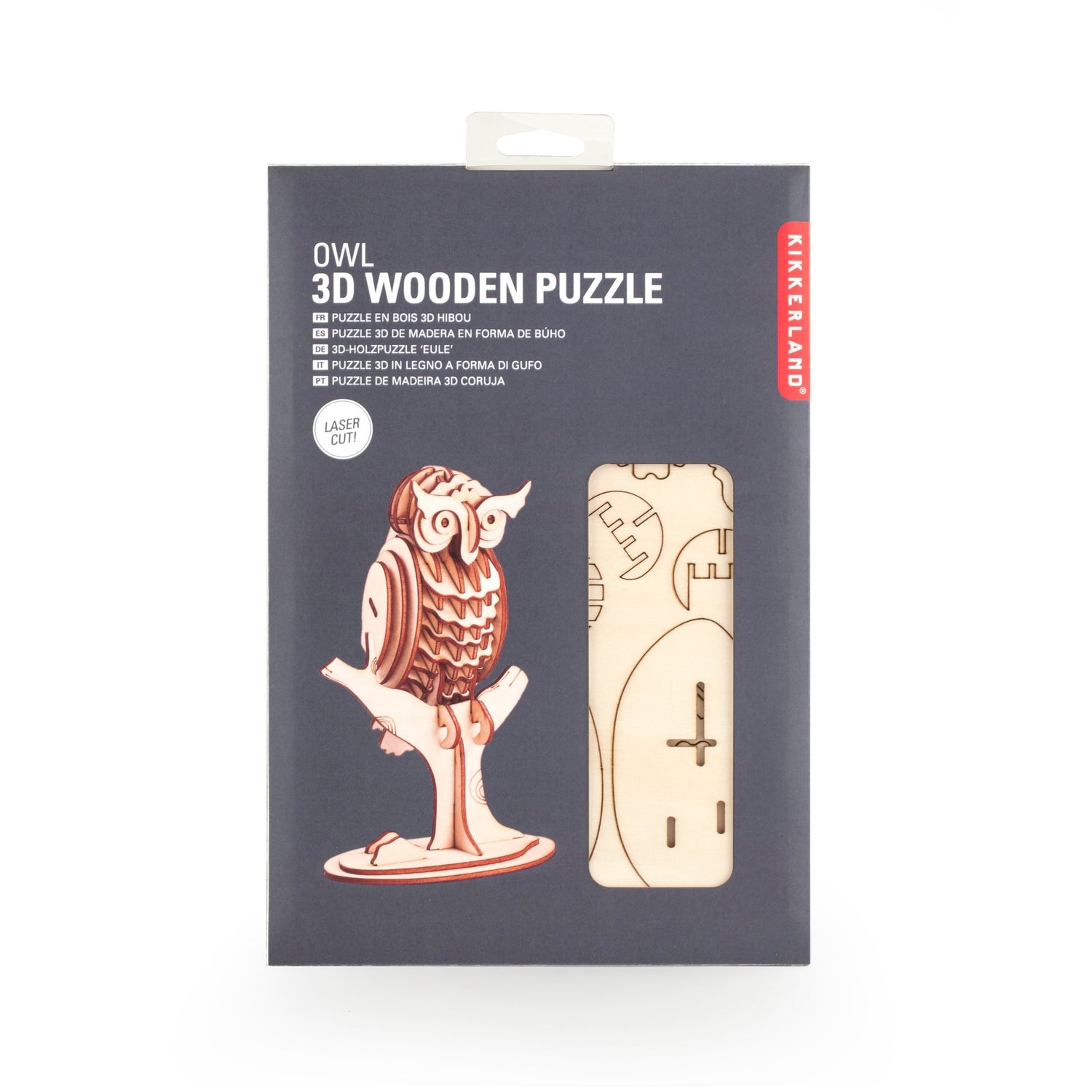 Gufo 3D puzzle di legno