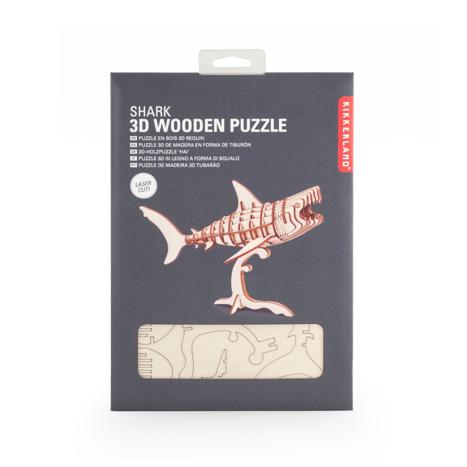Squalo 3D puzzle di legno