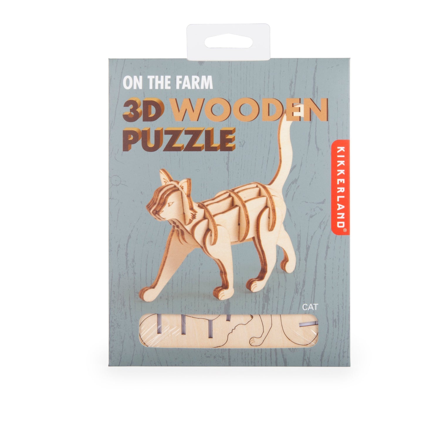 Gatto 3D puzzle di legno