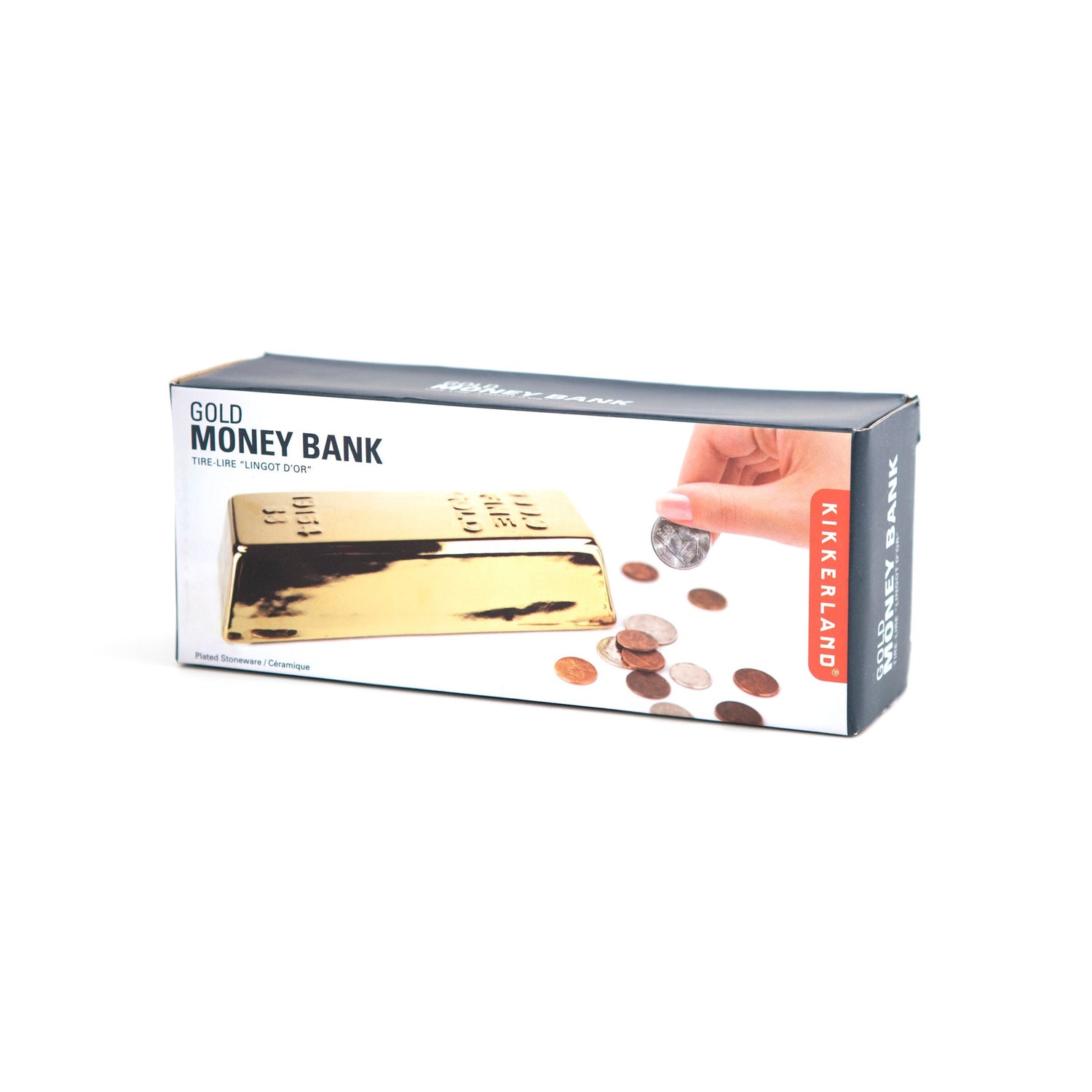Ceramic Gold Bar Coin Bank