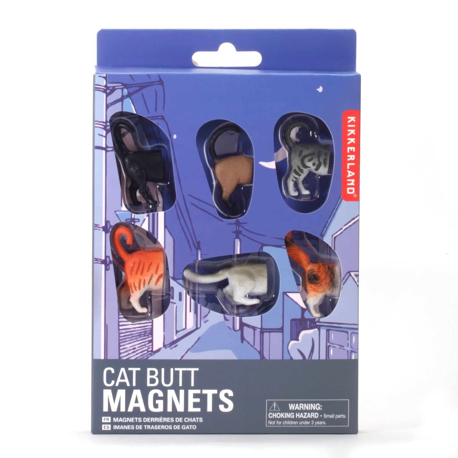 Cat Butt magneten set van 6