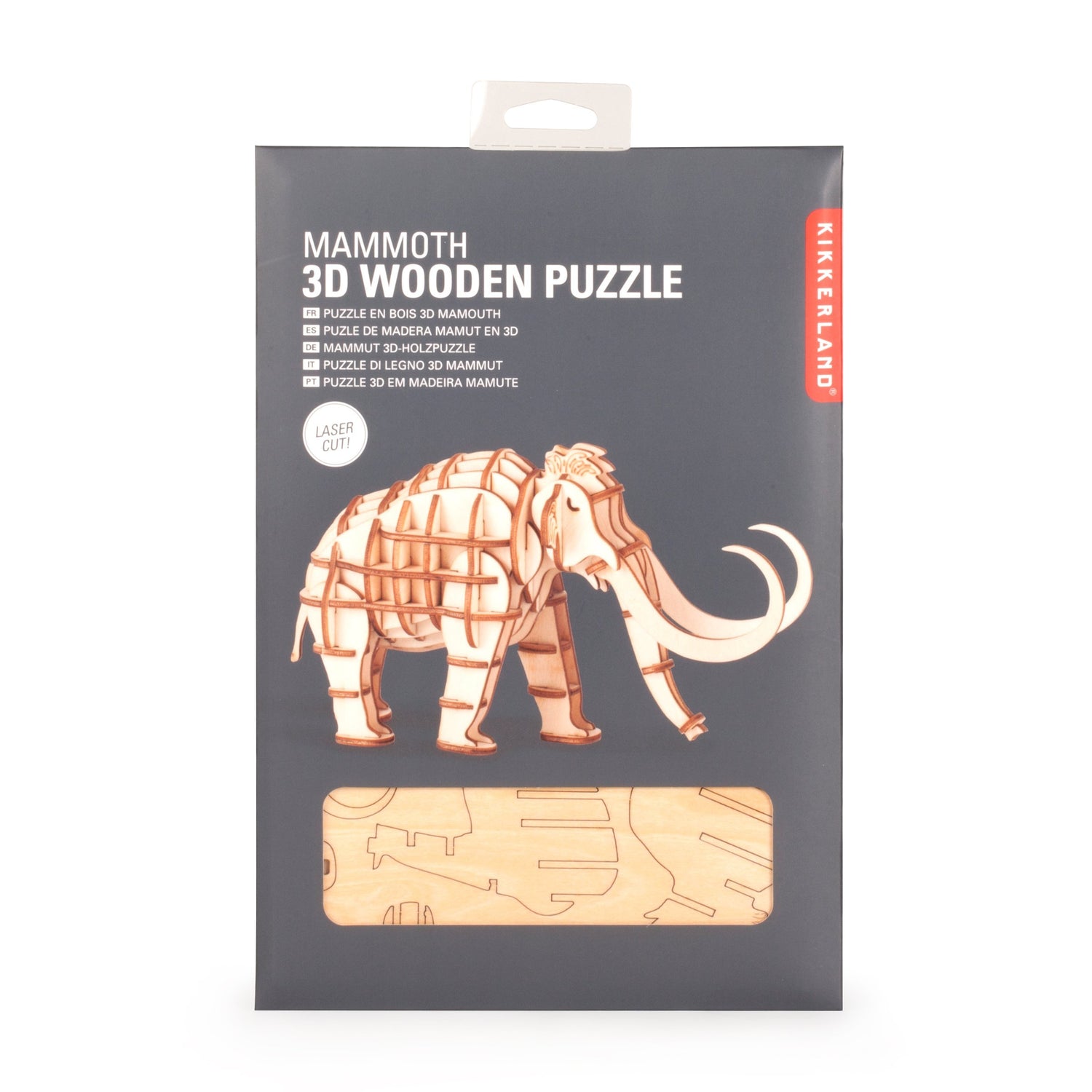Mammoet 3D houten puzzel