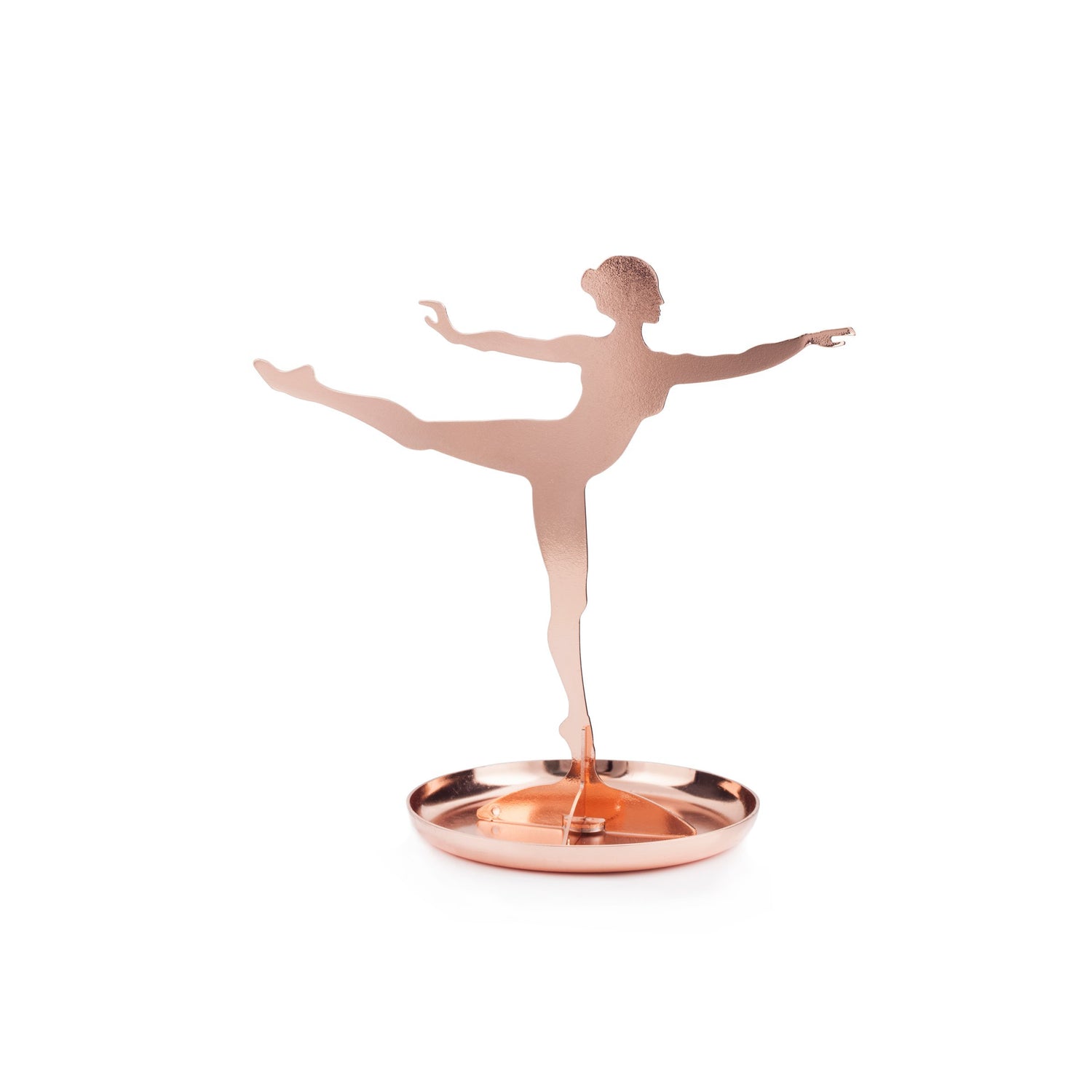 Ballerina sieraden stand koper