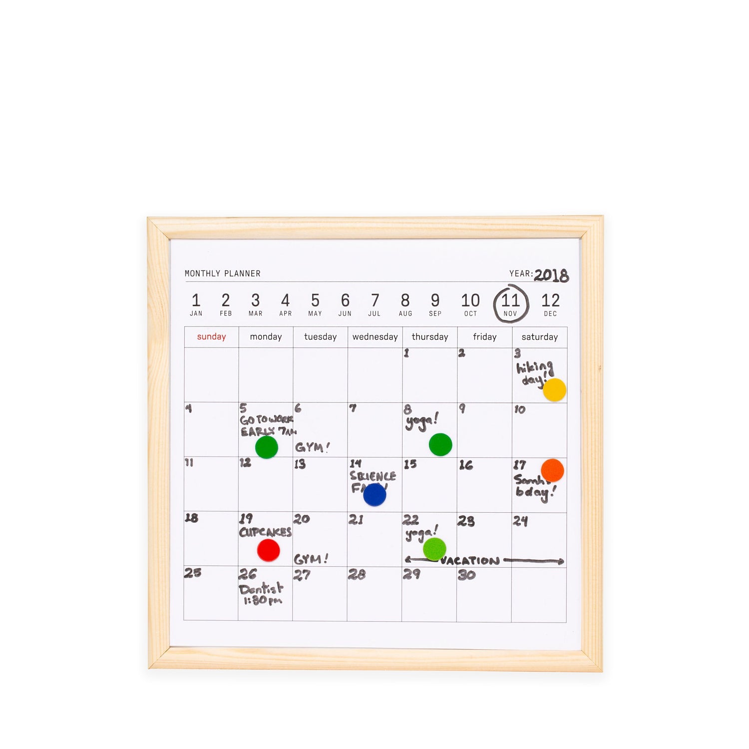 Mini vit styrelse kalender