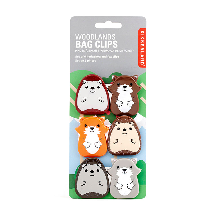 Woodland Bag Clips Set Of 6