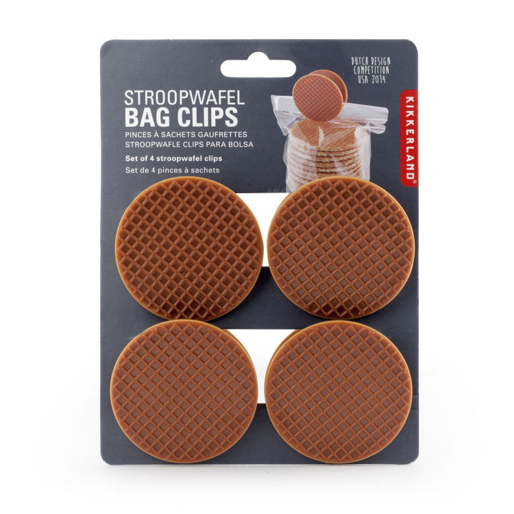 Stroopwafel Bag Clip Set Of 4