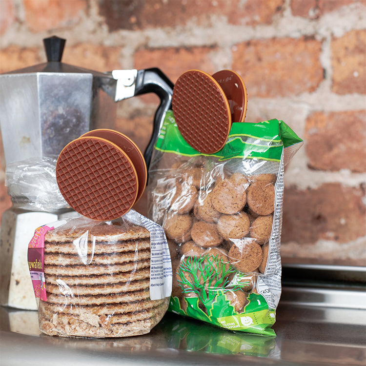 Stroopwafel Bag Clip Set Of 4