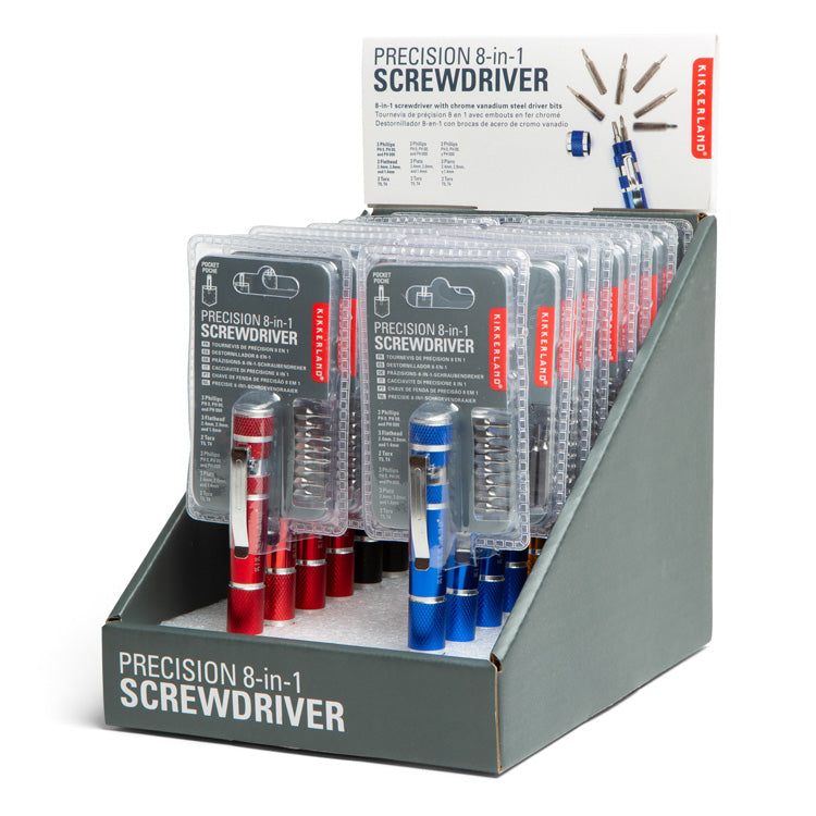 PRECISION 8-IN-1 SCREWDRIVER ASSORTED