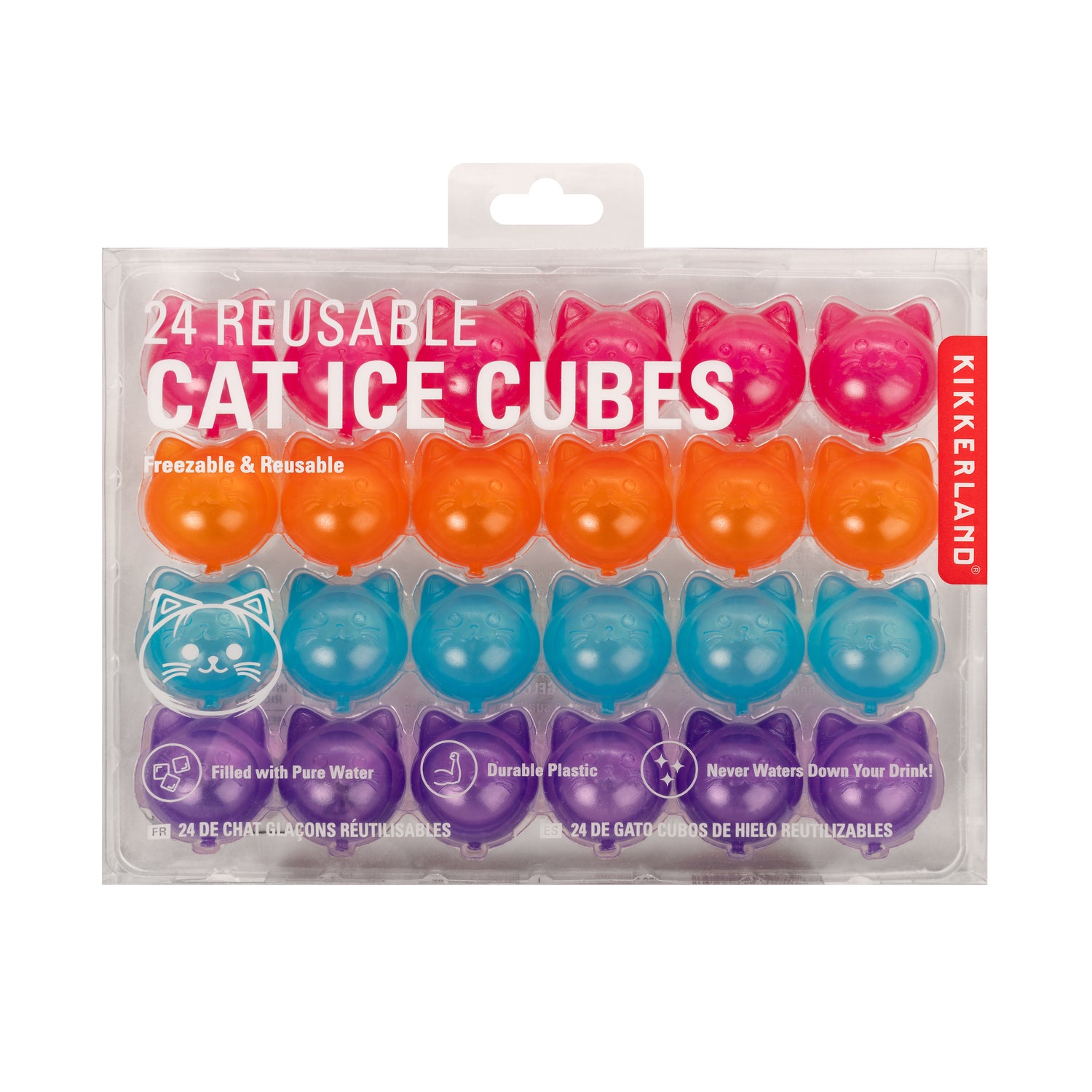 24 Reusable Cat Ice Cubes