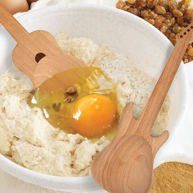 Beech Wood + Rockin Guitar Salad Servers