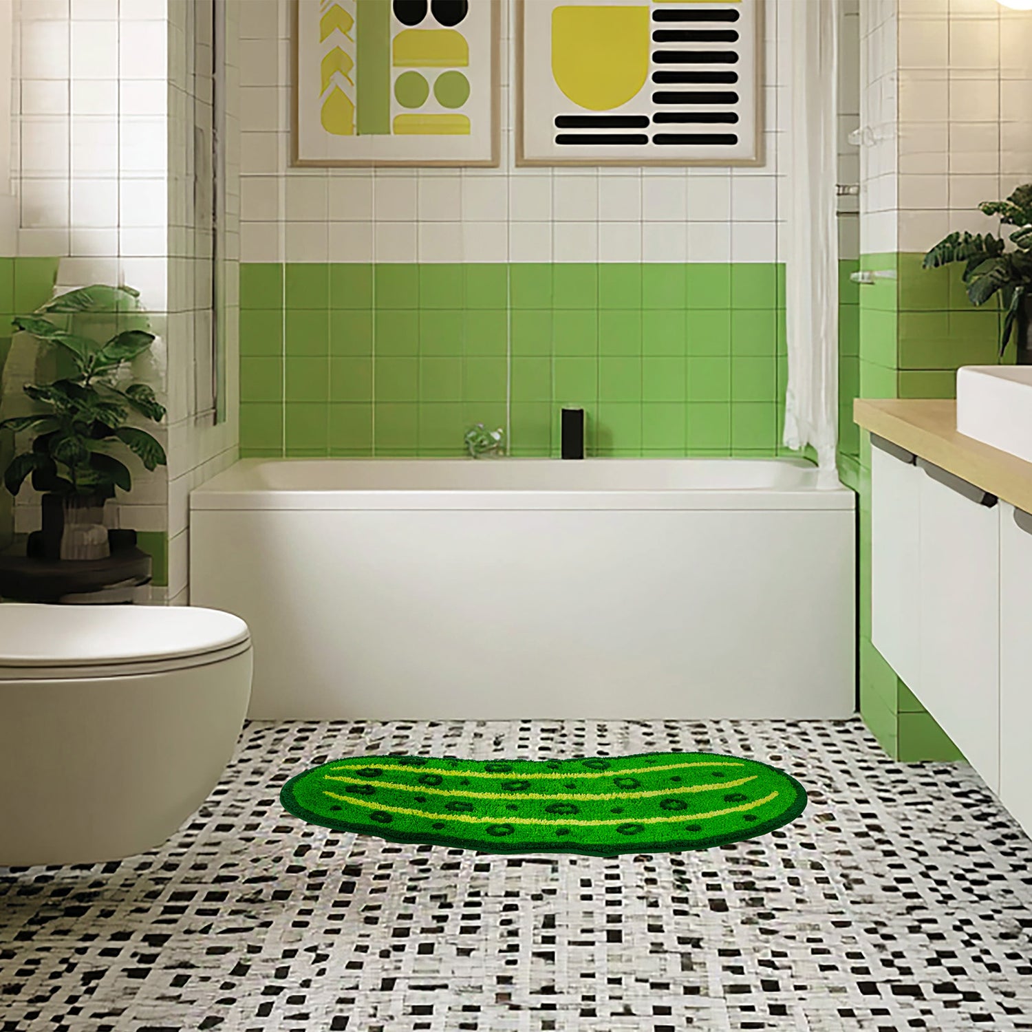 Pickle Bath Rug