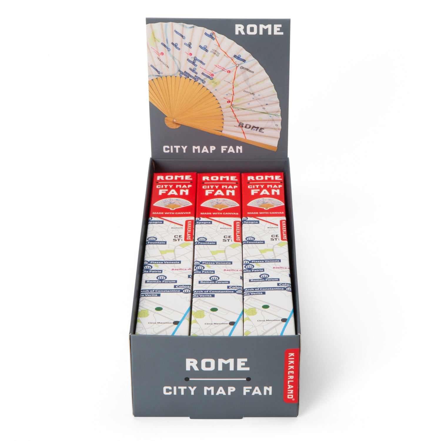 Rome City Map Fan
