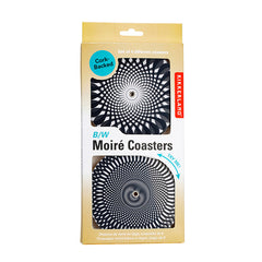 Black and White Moire Coasters