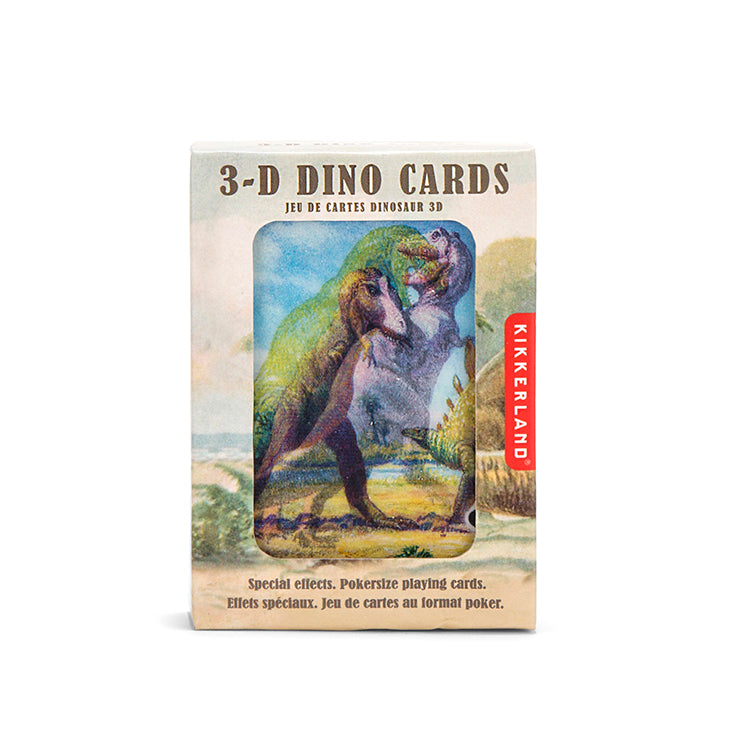 3-D Dinosaur Playing Cards