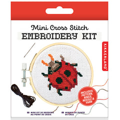 Mini Cross Stitch Embroidery Kit - Ladybug