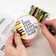 A Book A Day Mini Cross Stitch Embroidery