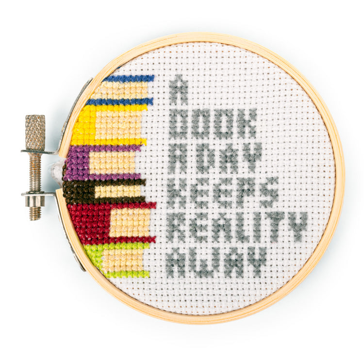A Book A Day Mini Cross Stitch Embroidery