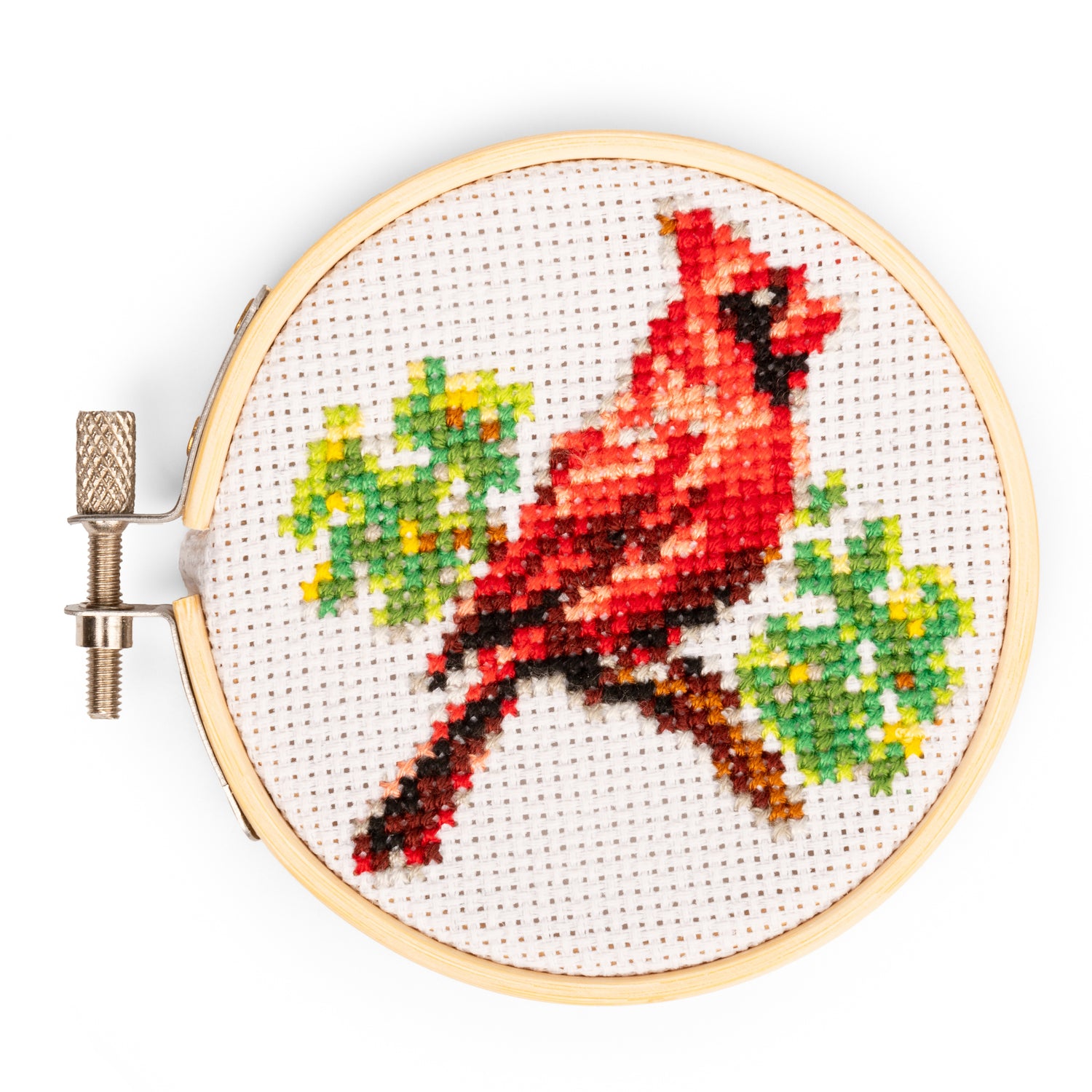 Cardinal Mini Cross Stitch Embroidery