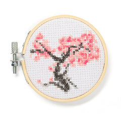 Cherry Blossom MiniCross Embroidery
