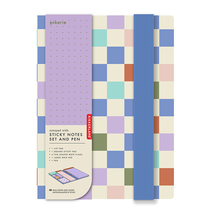 Notepad with Sticky Notes Set and Pen