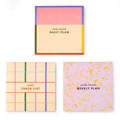 Inkerie Set of 3 Sticky Note Memo Pads