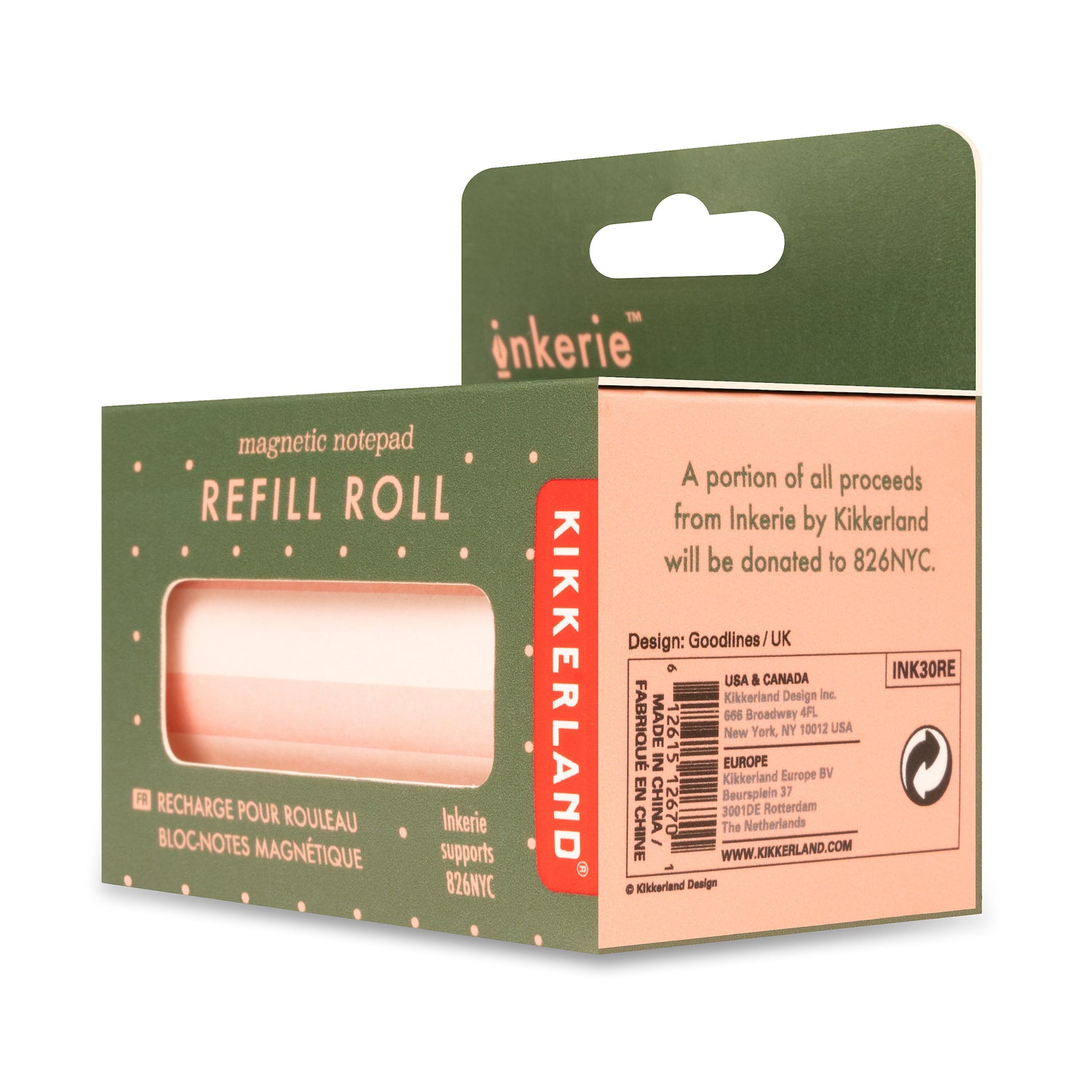 Inkerie Magnetic Notepad Refill Roll