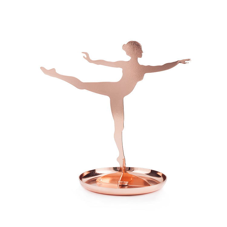Copper Ballerina Jewelry Stand