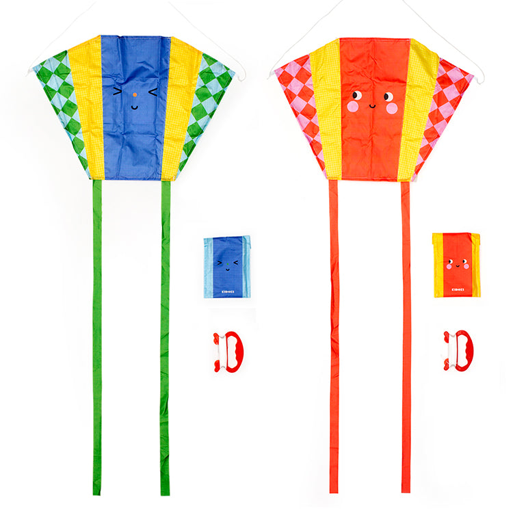 Kidoki Funny Faces Pocket Kites
