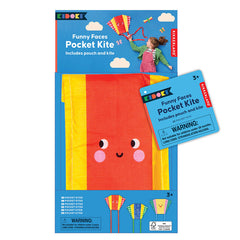 Kidoki Funny Faces Pocket Kites