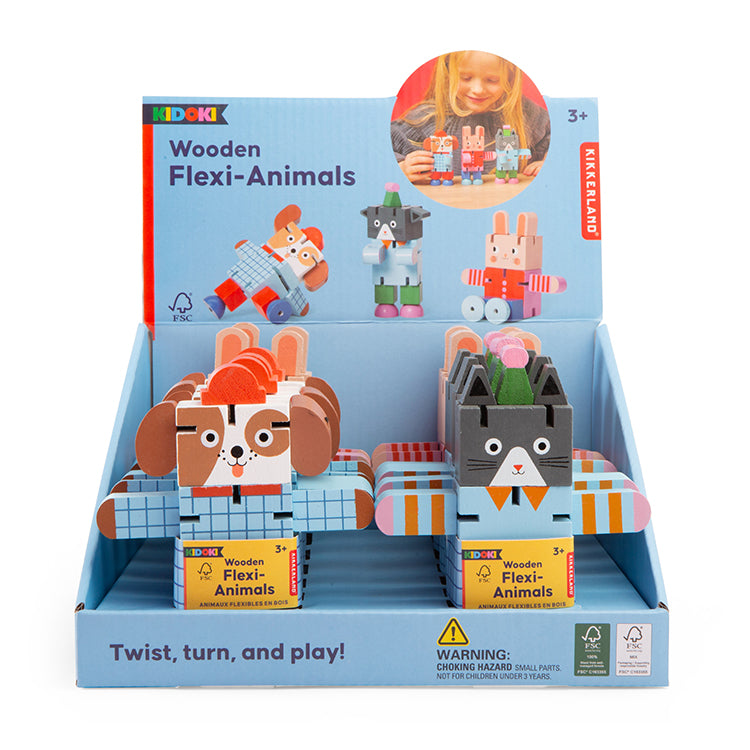 Kidoki Wooden Flexi-Animals