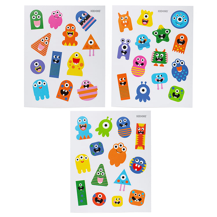 Kidoki Silly Monster Puffy Stickers