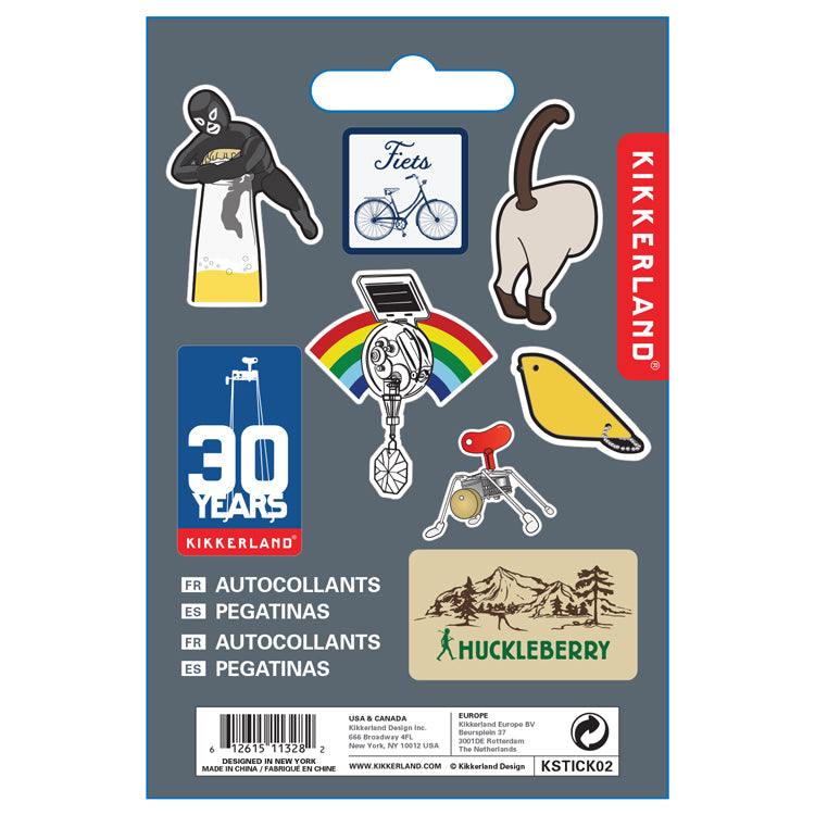 Kikkerland Stickers Asst 2