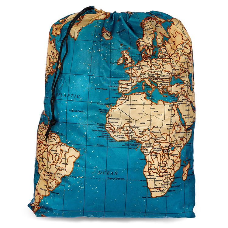 Maps Travel Laundry Bag
