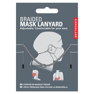 Braided Mask Lanyard - Black