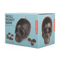 Ceramic Skull Coin Bank