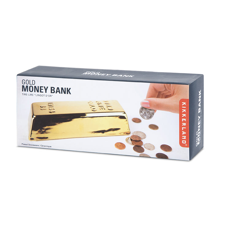 Ceramic Gold Bar Coin Bank