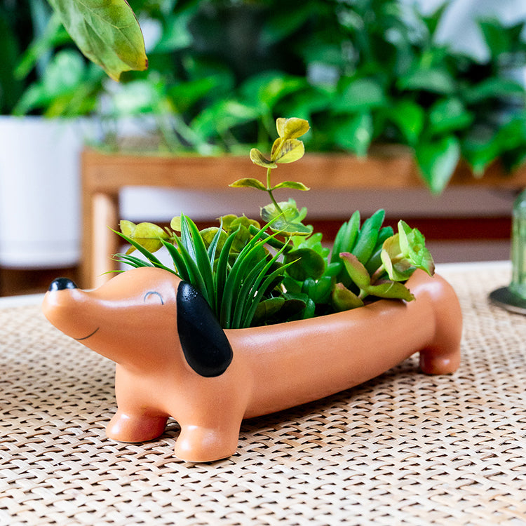 Daisy The Dachshund Planter