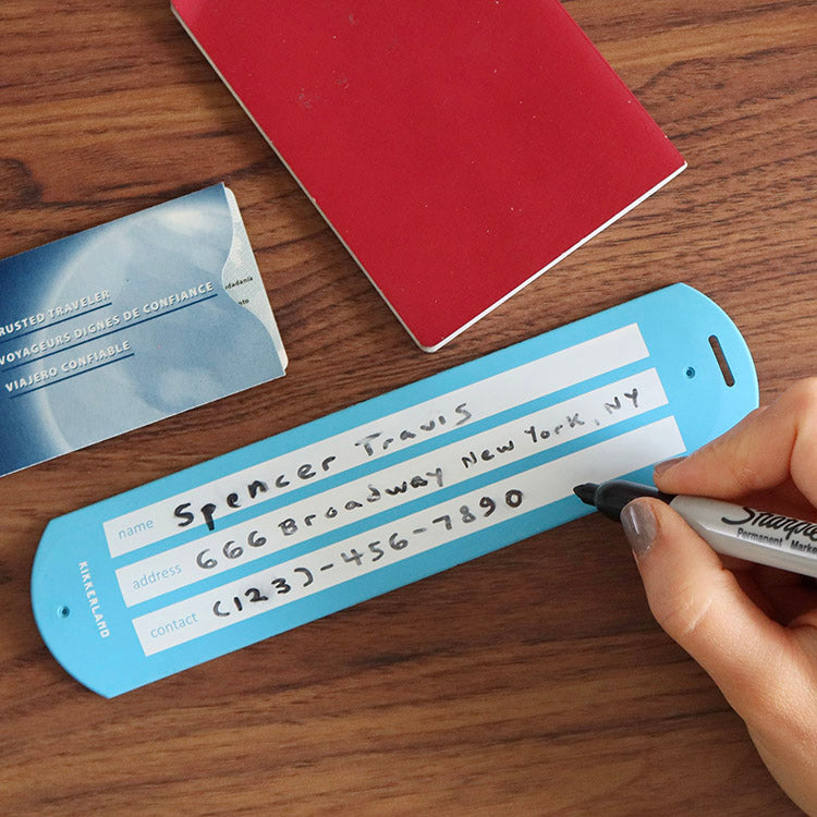 Blue Slap Luggage Tag