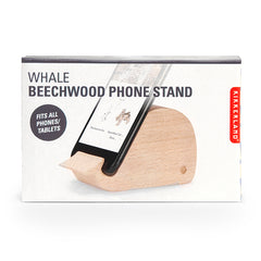 Whale Beechwood Phone Stand