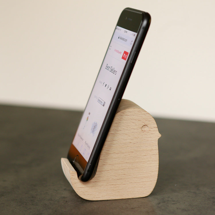 Bird Beechwood Phone Stand