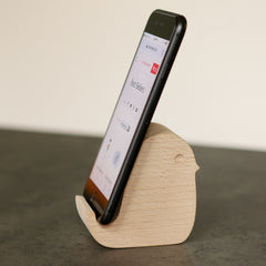Bird Beechwood Phone Stand