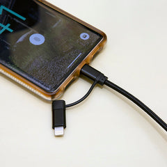 Black 2-in-1 Braided Cable
