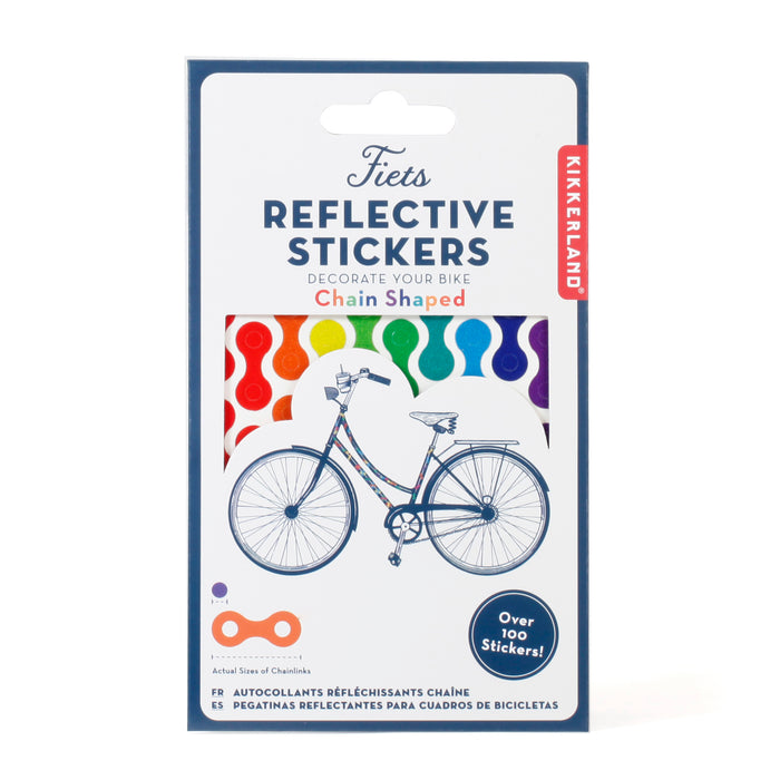 Rainbow Chain Reflect Bike Stickers