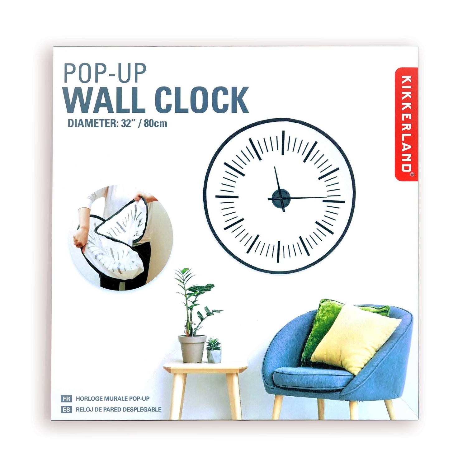 Pop-Up Wall Clock