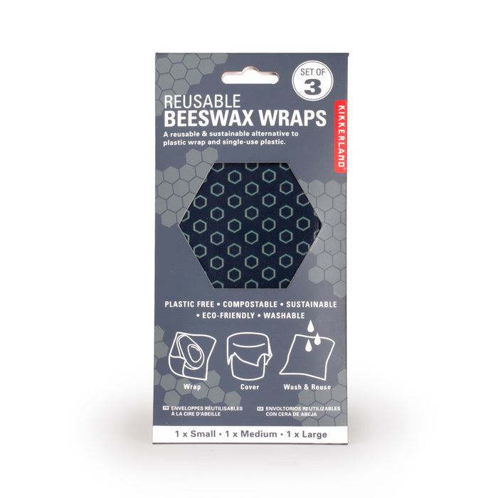 Reusable Beeswax Wraps Navy Blue