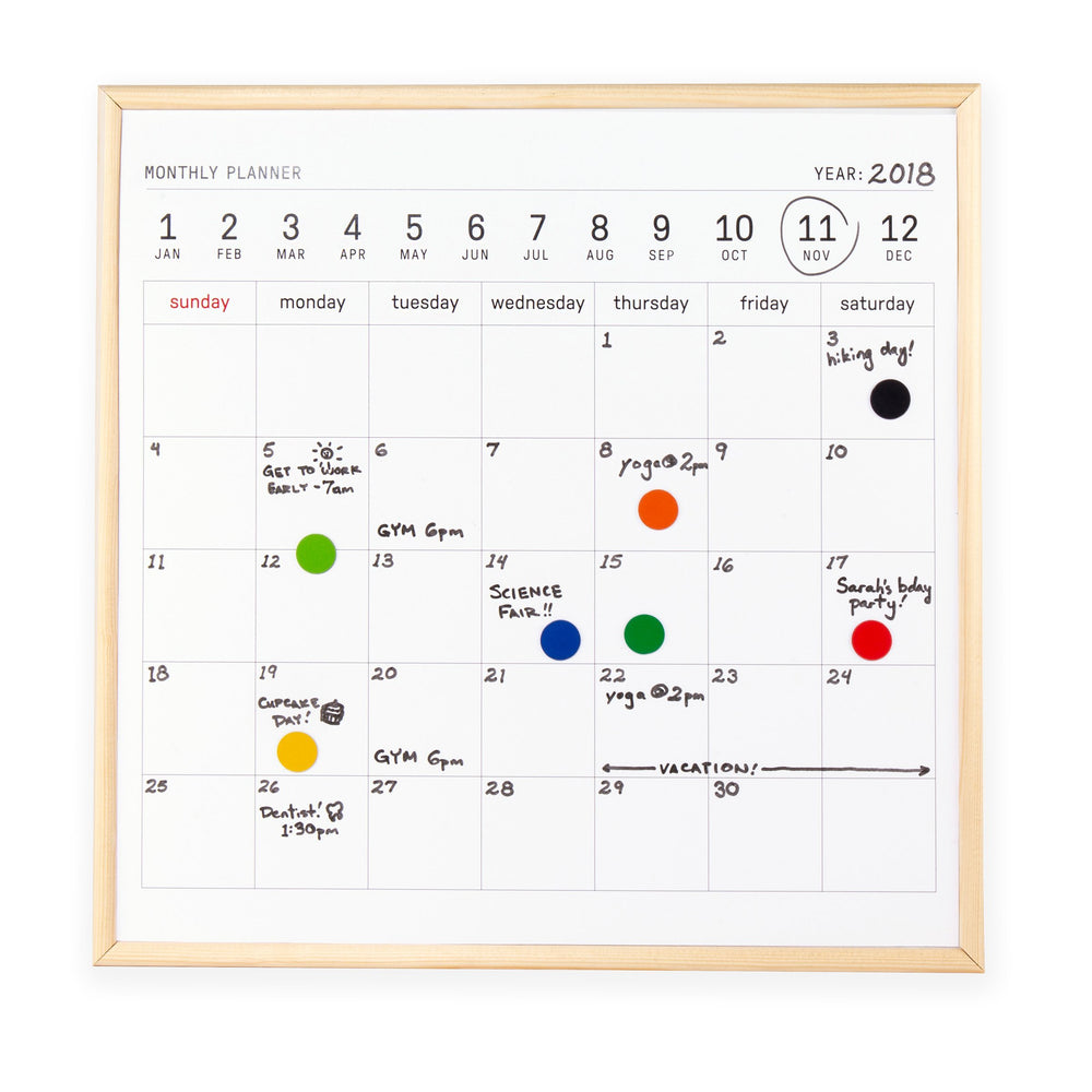 White Board Calendar