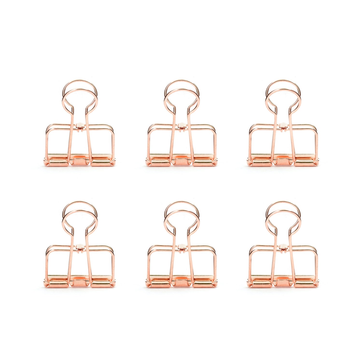 Copper Wire Clips Set Of 6